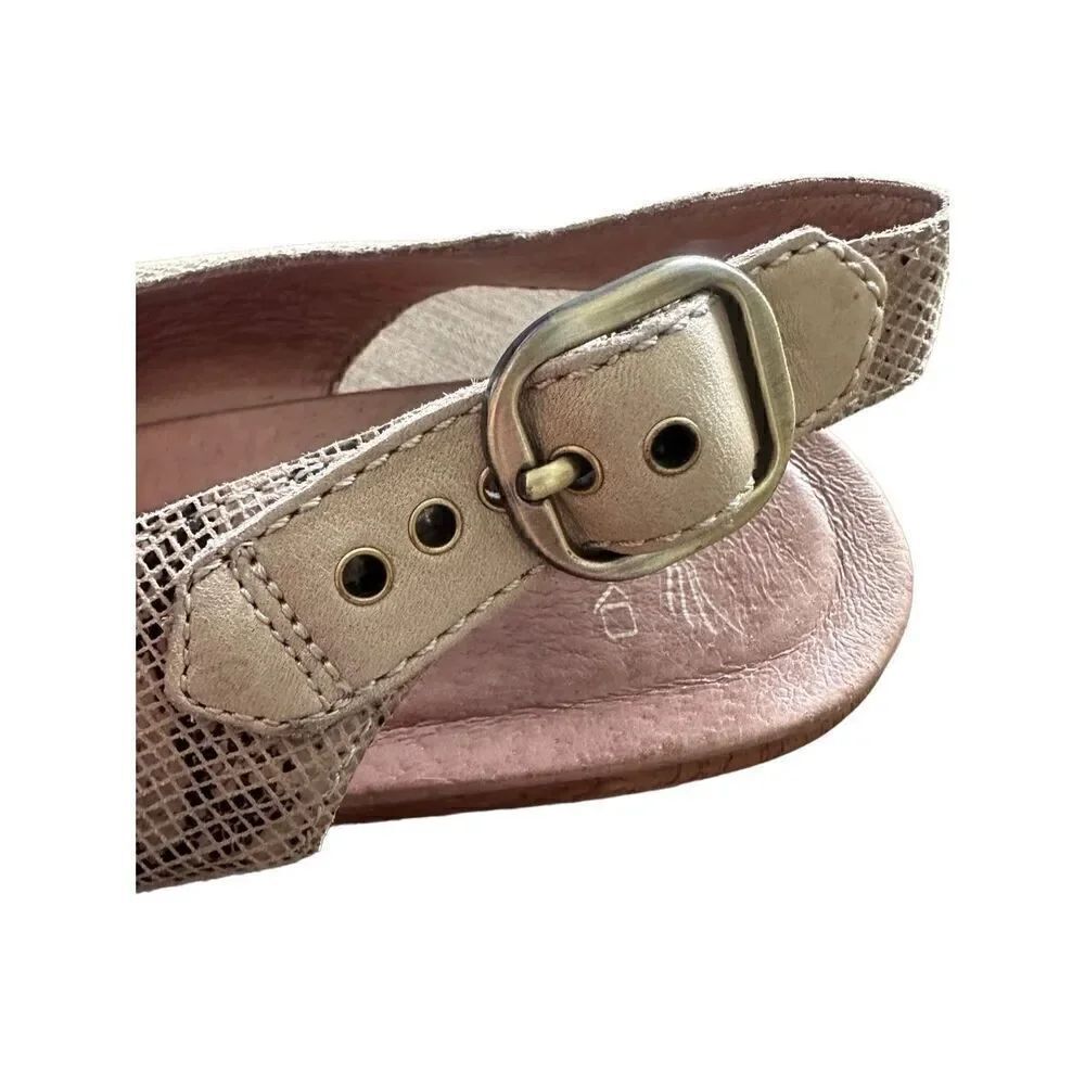 Dansko Jacinda Taupe Snake Slingback Sandals Size 38. US Size 7.5 - 8 - Picture 10 of 15